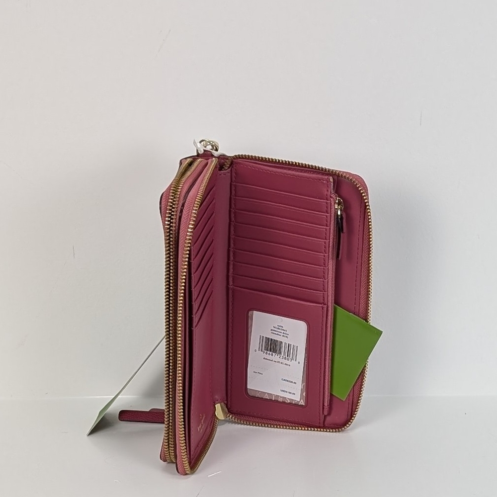 NWT Kate Spade Pink Cinnabar Leather Wallet - Picture 4 of 9